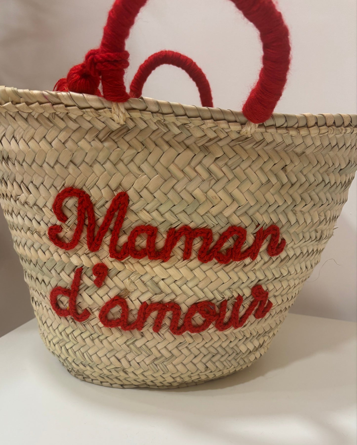 PANIER DE PLAGE INSCRIPTION 'Maman D'amour'