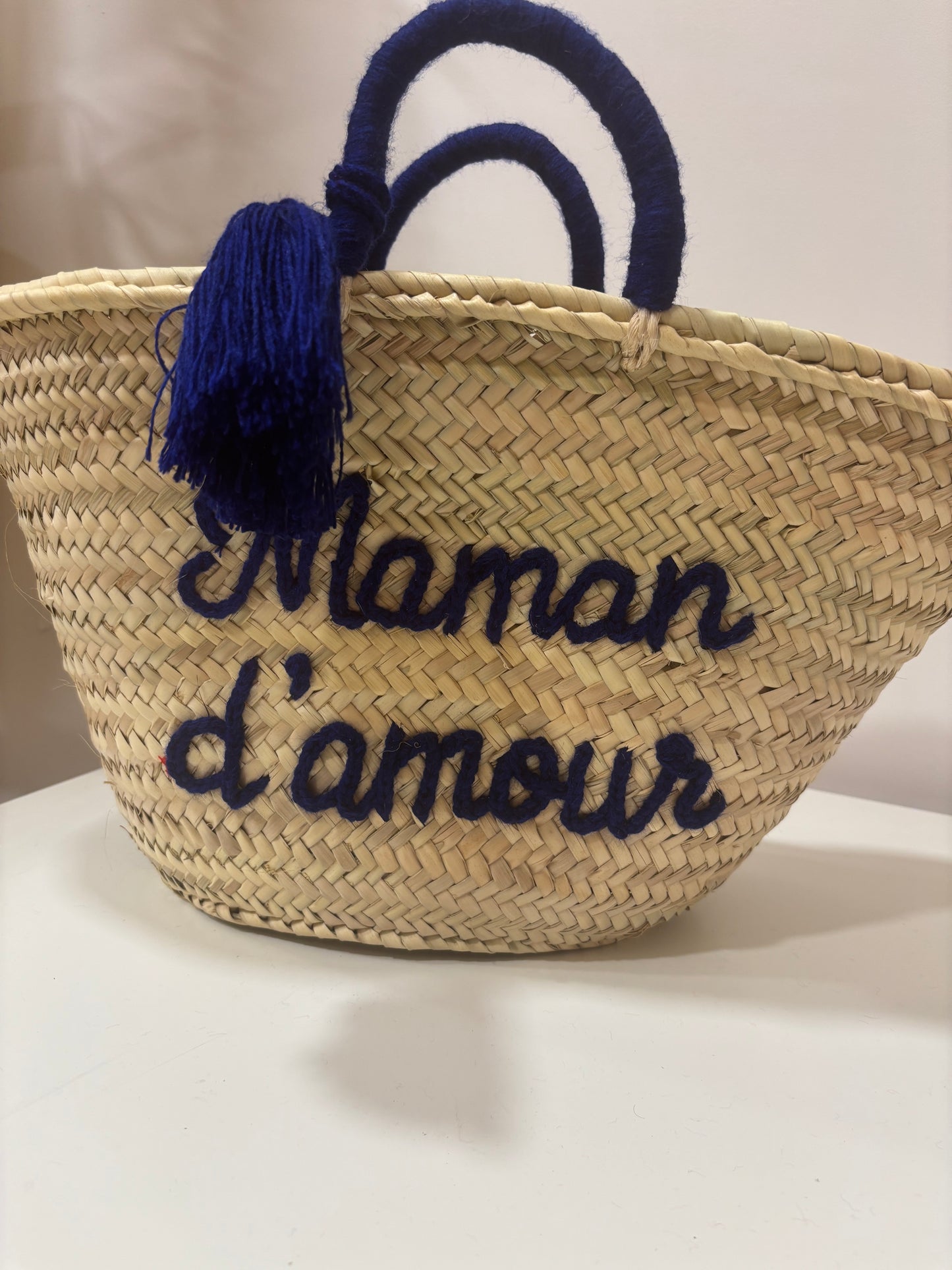 PANIER DE PLAGE INSCRIPTION 'Maman D'amour'