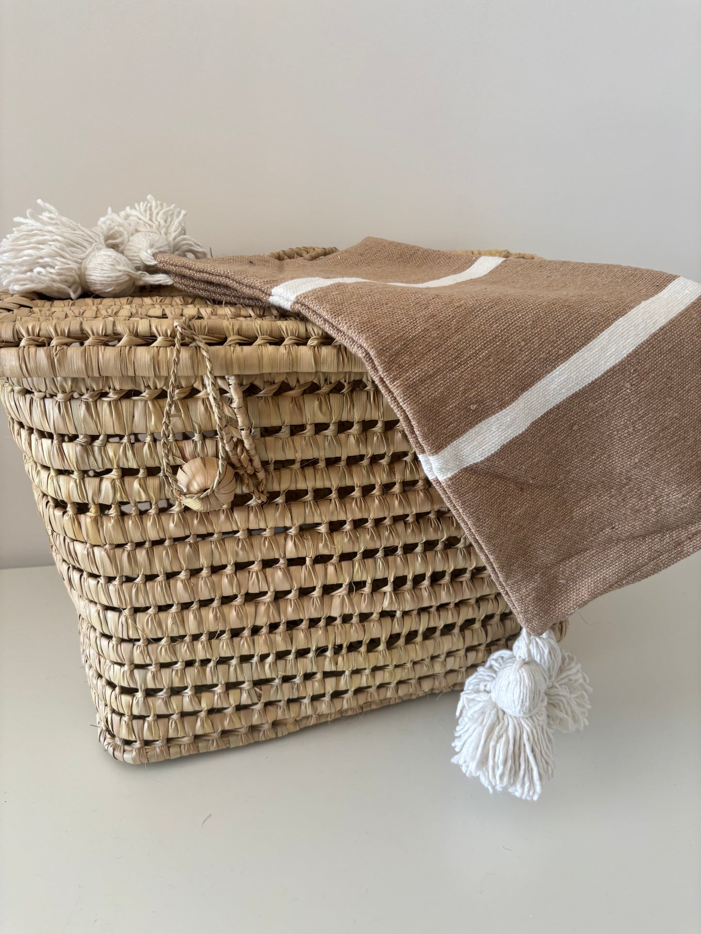 HOUSSE DE COUSSIN A RAYURE