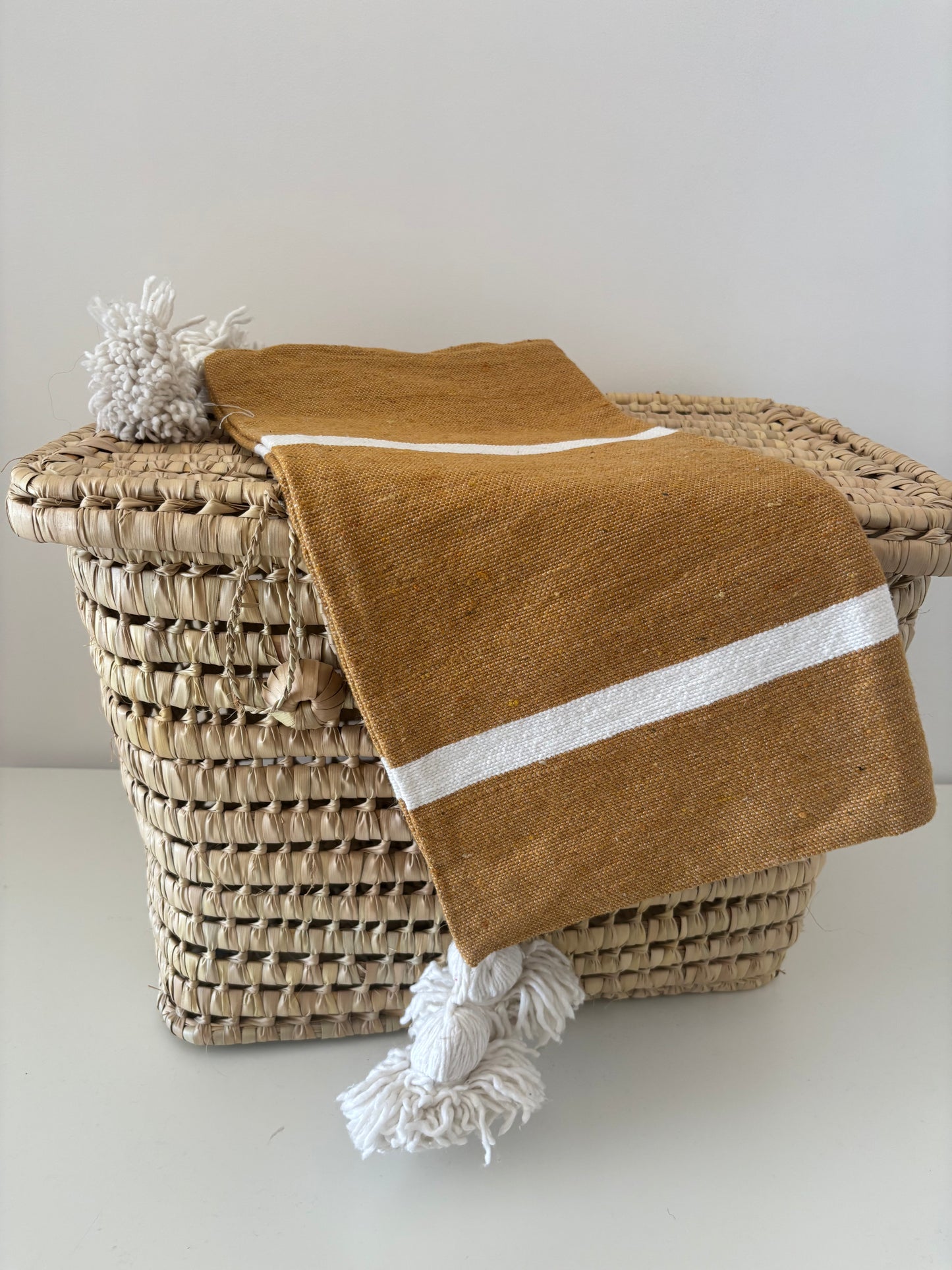 HOUSSE DE COUSSIN A RAYURE